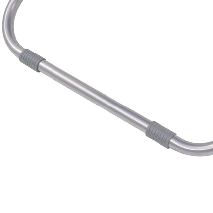 Chaises inclinables de terrasse lot de 2 acier gris