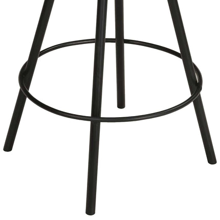 Tabourets De Bar Lot De 4 Cuir Véritable avec 4 pieds
