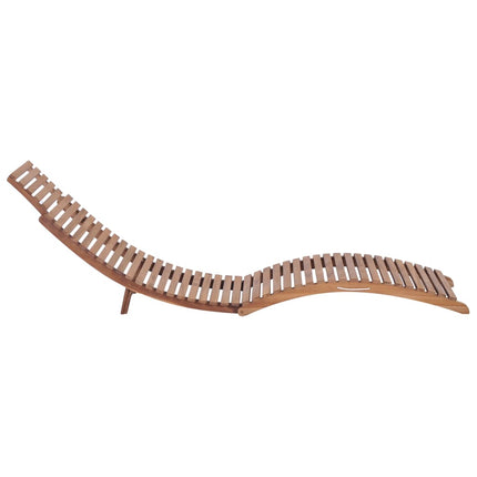 Chaise Longue Pliable Bois De Teck Solide Sans table 1 175 x 50 x 55 cm