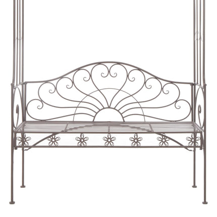 Banc de jardin 122 cm Fer Marron antique