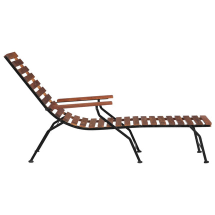 Chaise de terrasse d'extérieur Bois d'acacia solide