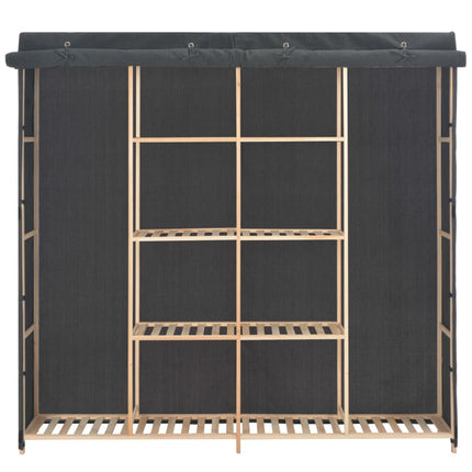 Garde-robe Gris 173x40x170 cm Tissu