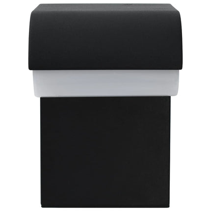 Applique murale LED d'extérieur 9 W Noir Ovale
