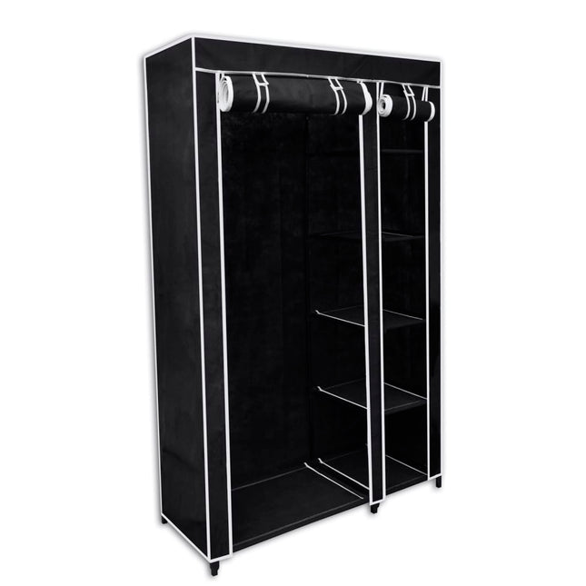 Garde-robe pliable Noir 110 x 45 x 175 cm