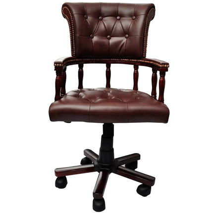 Chaise de bureau pivotante Marron