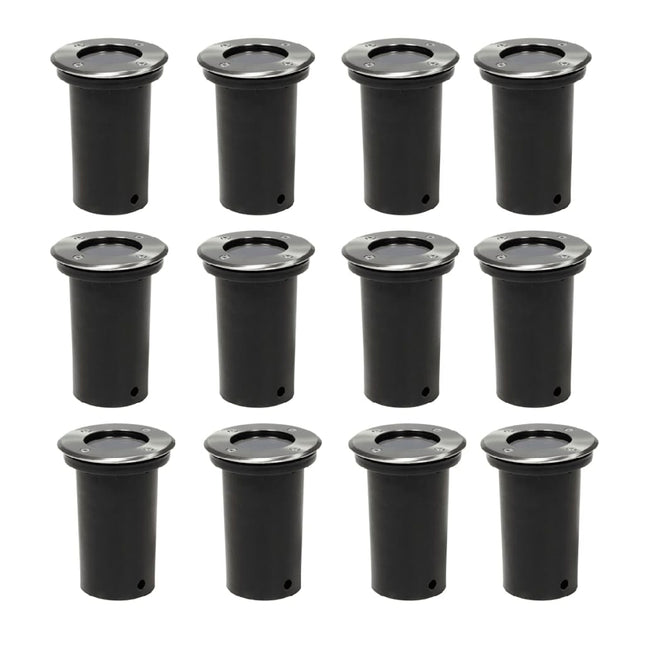 Lampes au sol d'extérieur 12 pcs rond