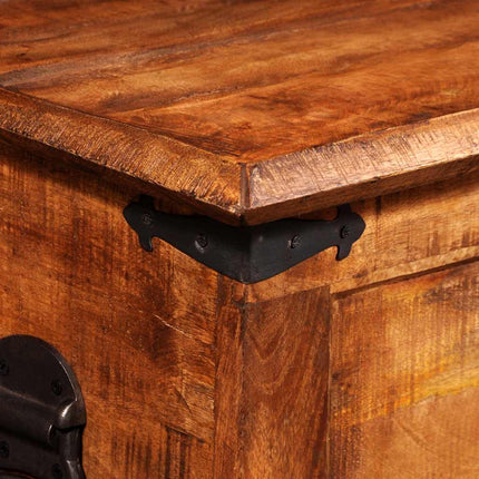 Coffre de rangement Bois de manguier brut