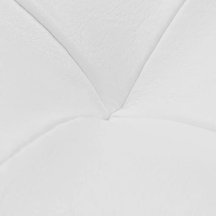 Pouf de rangement Cuir synthétique Blanc