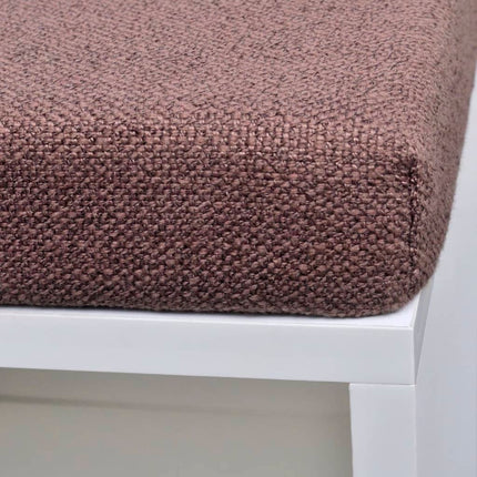 Banc de rangement à chaussures 10 compartiments Blanc