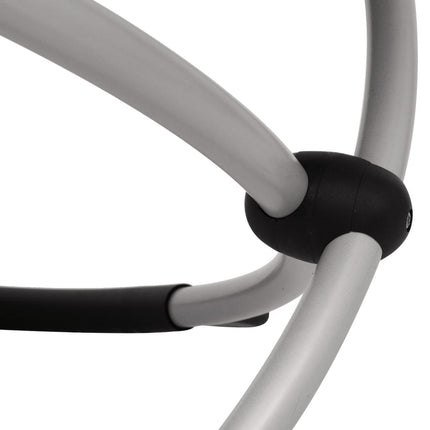 Chaise longue géométrique d'extérieur Acier Noir et gris