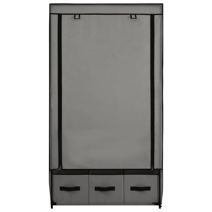 Garde-robe Gris 87 x 49 x 159 cm Tissu