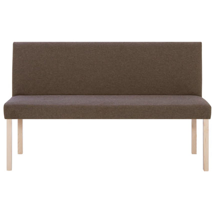Banc 139,5 cm Marron Polyester