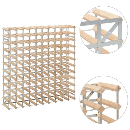 Casier à bouteilles 120 bouteilles Pinède solide