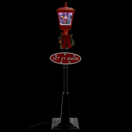 Lampadaire de Noël avec Père Noël 180 cm LED