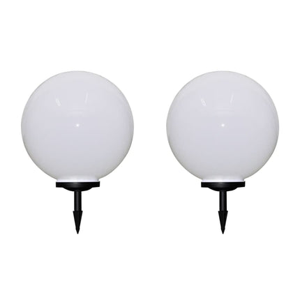 2 pcs Lampes d'allée d'extérieur à LED 50 cm et piquet au sol