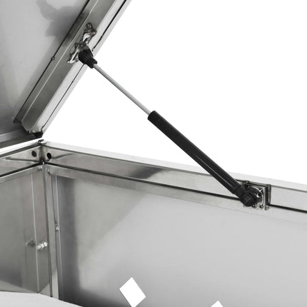 Abri pour poubelle sur roulettes 240 L Acier inoxydable