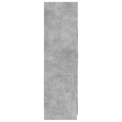 Garde-Robe 80X52X180 Cm Bois D’ingénierie Gris béton