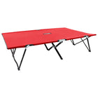 Chaise longue pliable 2 places rouge Acier
