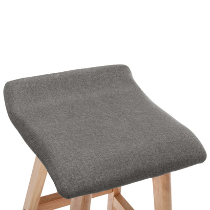 Chaise de bar Gris foncé Tissu