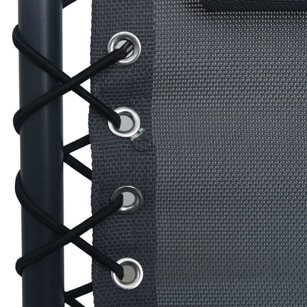 Chaise pliable de terrasse Gris Textilène