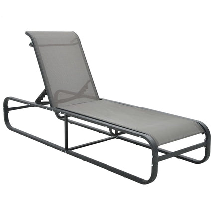 Chaise longue Aluminium et textilène