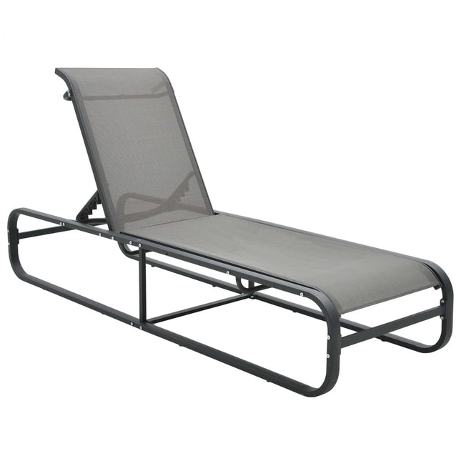 Chaise longue Aluminium et textilène