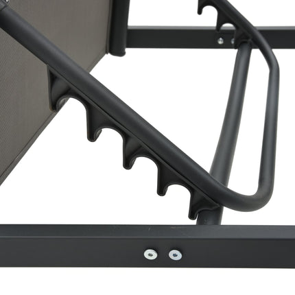 Chaise longue Aluminium et textilène