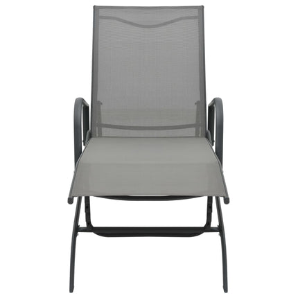 Chaise longue Acier et textilène