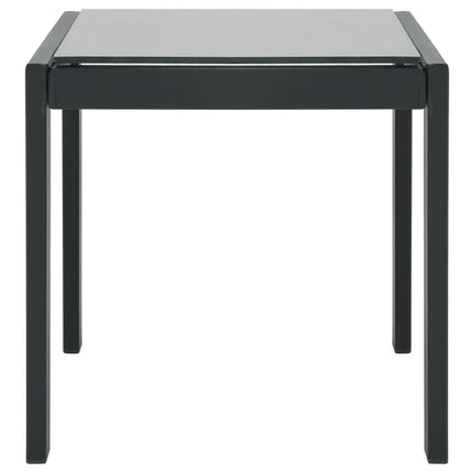 Chaises longues lot de 2 avec table Textilène et acier