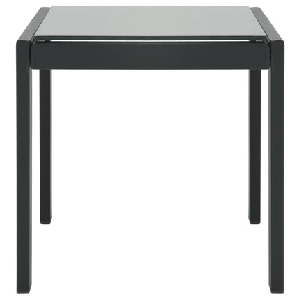 Chaises longues lot de 2 avec table Textilène et acier