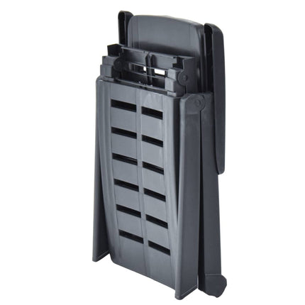 Chaise longue pliable Plastique Anthracite