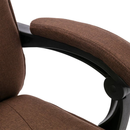 Chaise de bureau de massage Marron Tissu