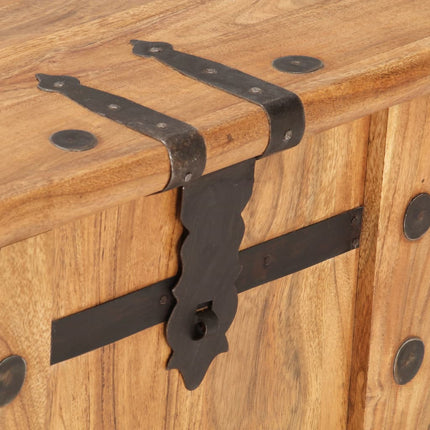 Coffre 90x40x40 cm Bois d'acacia solide