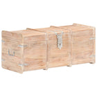 Coffre de rangement 90x40x40 cm bois d'acacia solide