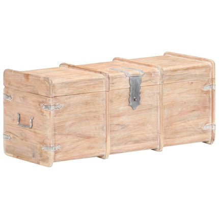 Coffre de rangement 90x40x40 cm bois d'acacia solide