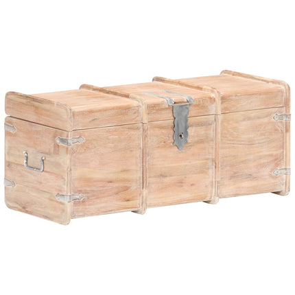 Coffre de rangement 90x40x40 cm bois d'acacia solide