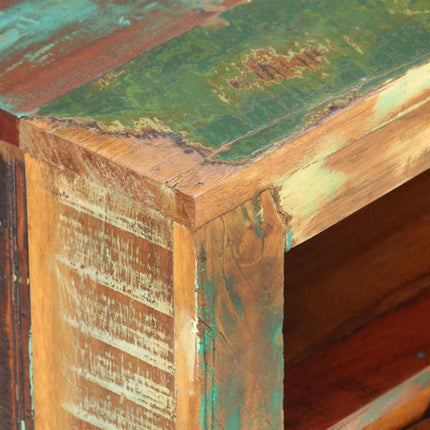 Meuble TV 119x30x41 cm bois de récupération massif