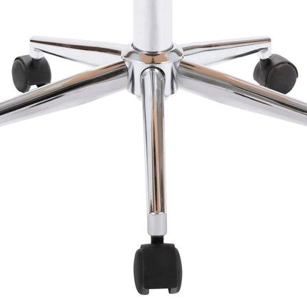 Chaise pivotante de bureau Crème Bois courbé et similicuir