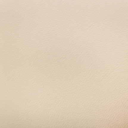 Chaise pivotante de bureau Crème Bois courbé et similicuir