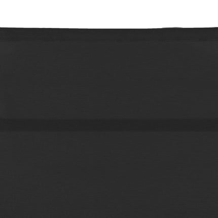 Chaise longue Textilène et aluminium Noir