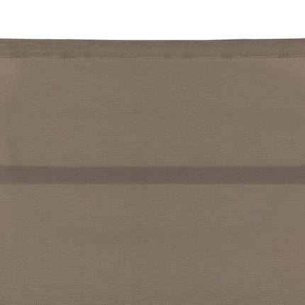 Chaise longue Textilène et aluminium Taupe