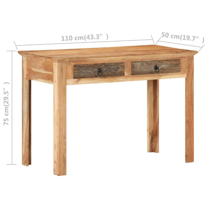 Bureau 110x50x75 cm Bois de récupération massif