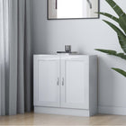 Bibliothèque 82,5X30,5X Bois D’ingénierie Blanc brillant 80 cm 1