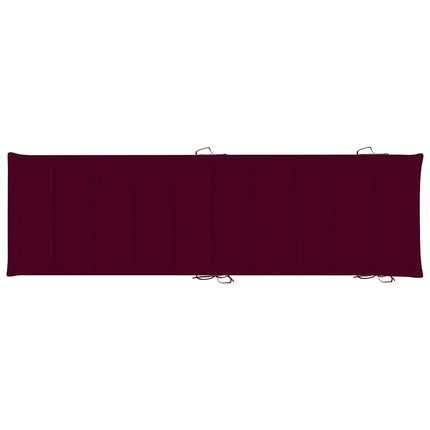 Chaise longue de jardin avec coussin Bois d'acacia solide