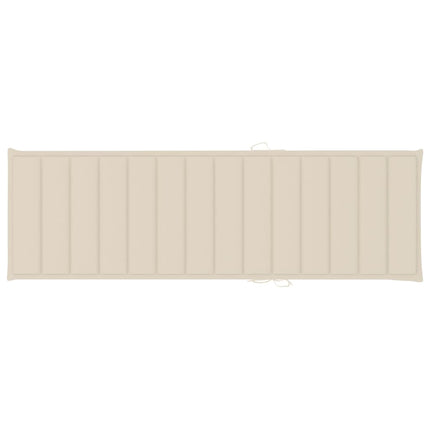 Chaise longue de jardin avec table et coussin Pin imprégné