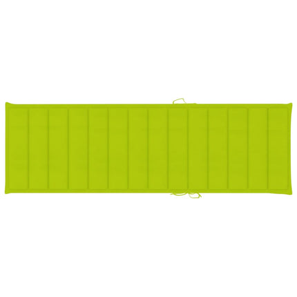 Chaise longue double et coussins vert vif Bois de pin imprégné