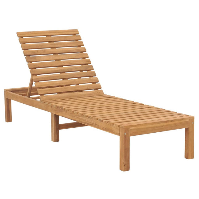 Chaise longue bois de teck solide