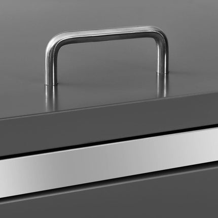 Abri pour deux poubelles 138x77,5x112,5 cm Inox