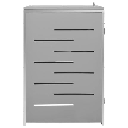 Abri pour poubelle 69x77,5x112,5 cm Inox