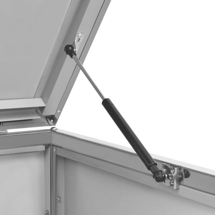 Abri pour poubelle 69x77,5x112,5 cm Inox